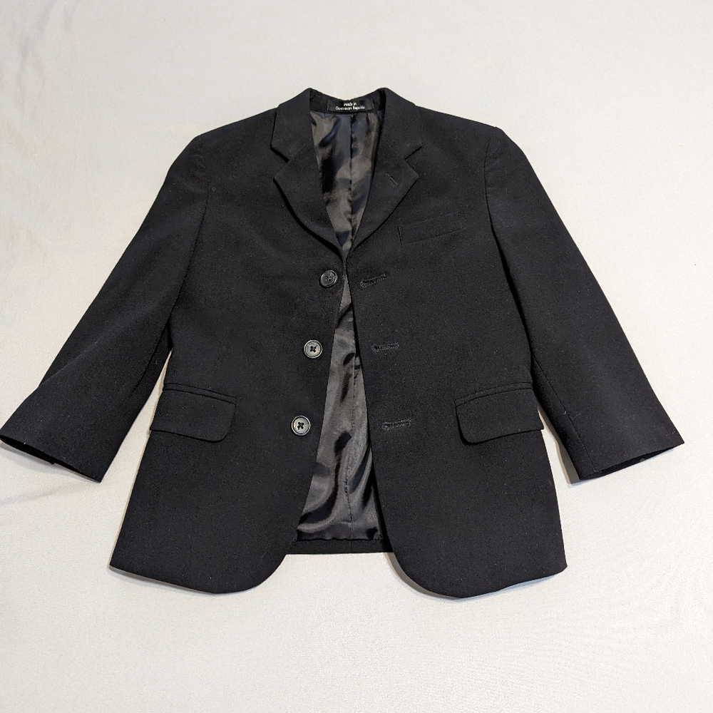 Boys Calvin Klein Black Suit Jacket Blazer size 5 Regular